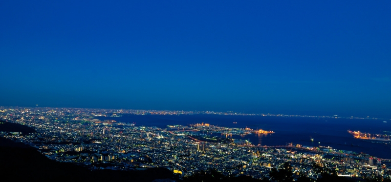 【日本】日本三大夜景之一「摩耶山」